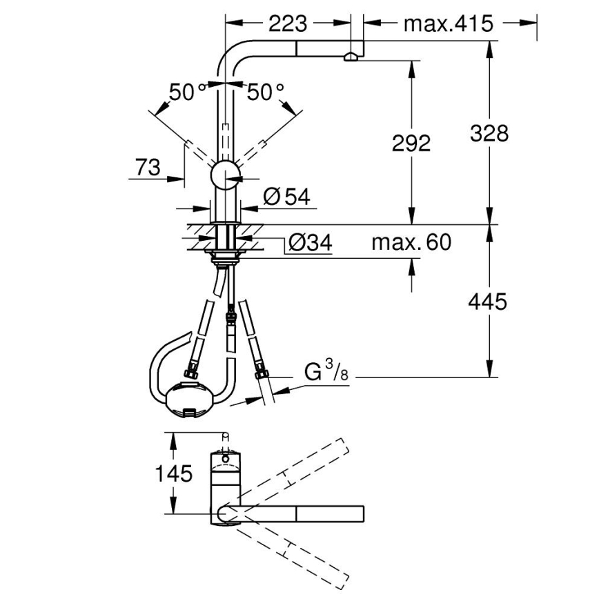 GROHE 32168DC0 - Küchenarmatur A aus Edelstahl
