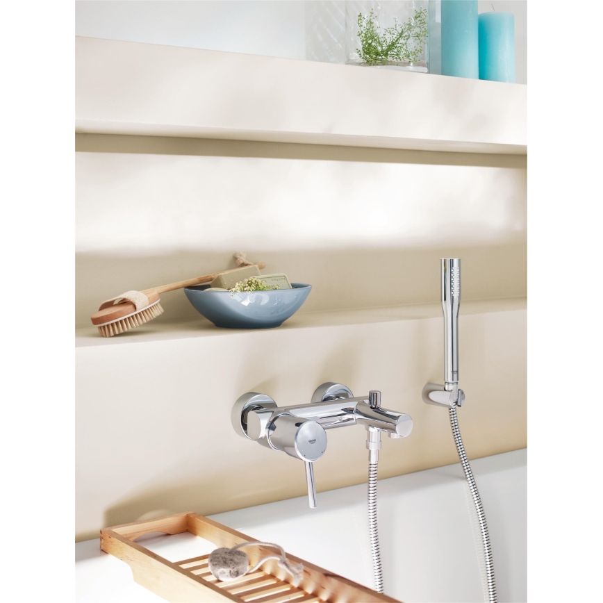 GROHE 32211001 - Wannenarmatur CONCETTO DN 15, Chrom glänzend