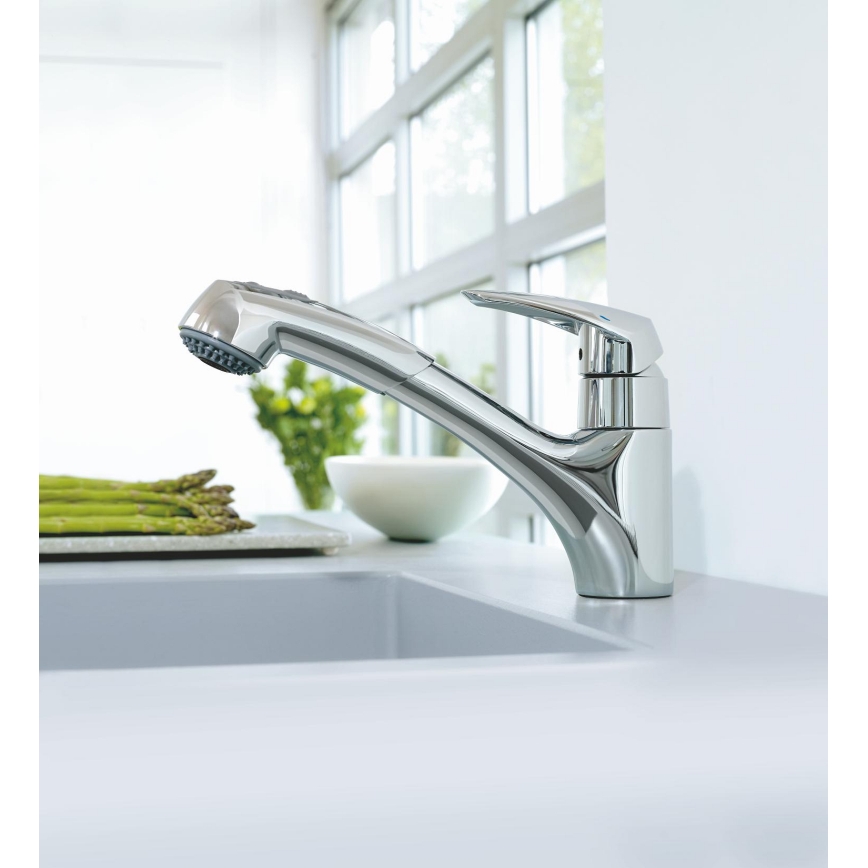 GROHE 32257001 - Mitigeur d'évier EURODISC en chrome poli
