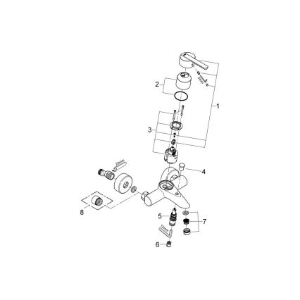 GROHE 32269000 - Miscelatore per vasca FEEL DN 15 cromo lucido