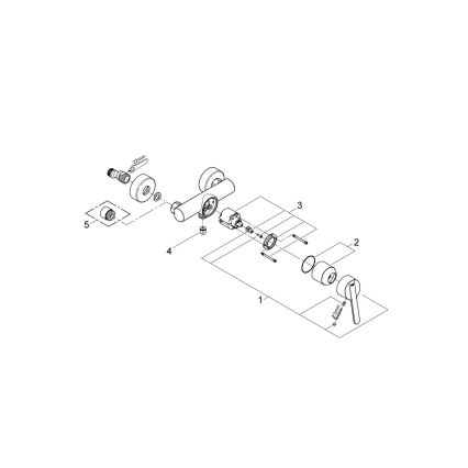 GROHE 32270000 - Miscelatore per doccia FEEL DN 15, cromato lucido