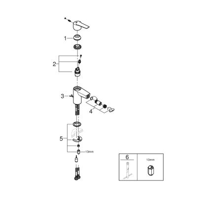 GROHE 32281002 - Miscelatore per bidet START S cromo lucido