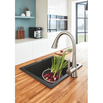 GROHE 32294DC2 - Mitigeur d'évier ZEDRA en acier inoxydable