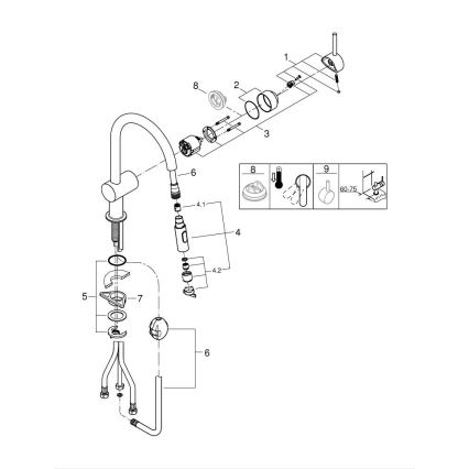 GROHE 32321DL2 - Mitigeur d'évier A, finition bronze