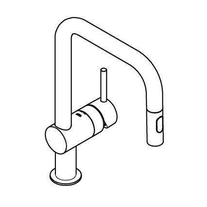 GROHE 32322002 - Miscelatore per lavello A, cromo lucido