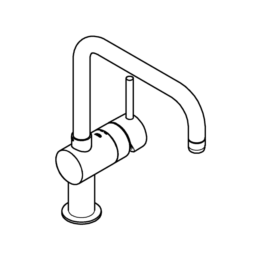 GROHE 32488000 - Miscelatore per lavello A cromato lucido
