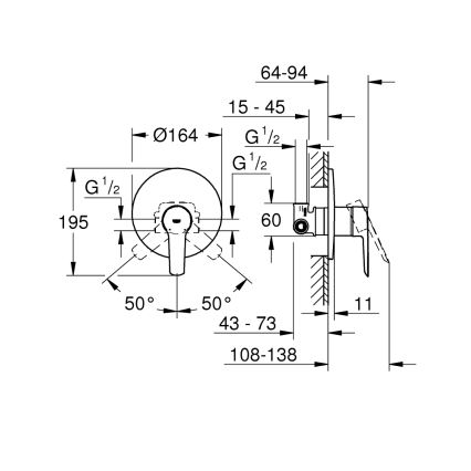 GROHE 32590002 - Miscelatore doccia START finitura cromo lucido