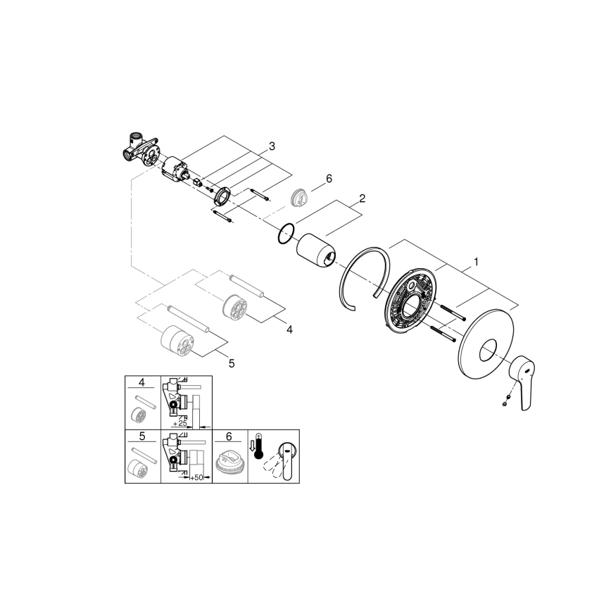 GROHE 32590002 - Miscelatore doccia START finitura cromo lucido