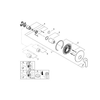 GROHE 32590002 - Miscelatore doccia START finitura cromo lucido