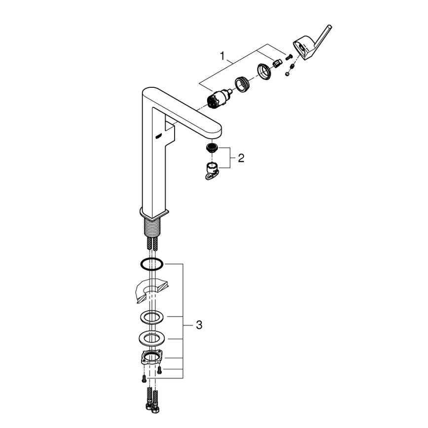 GROHE 32618003 - Waschtischarmatur PLUS XL glänzender Chrom