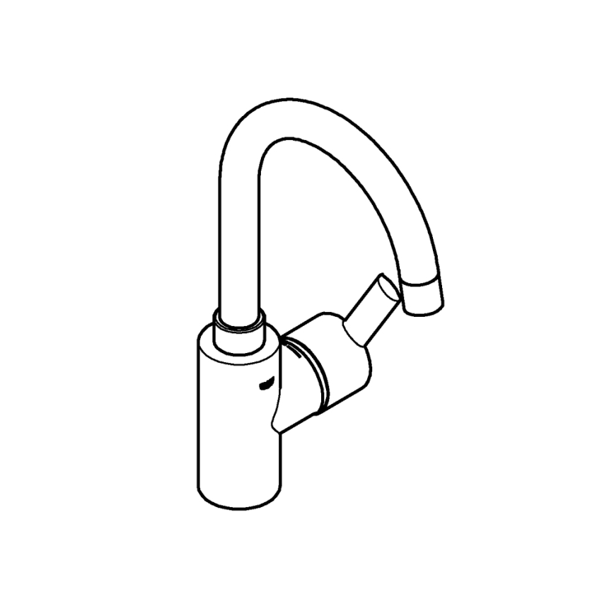 GROHE 32723001 - Miscelatore per lavabo FEEL, taglia L, cromo lucido