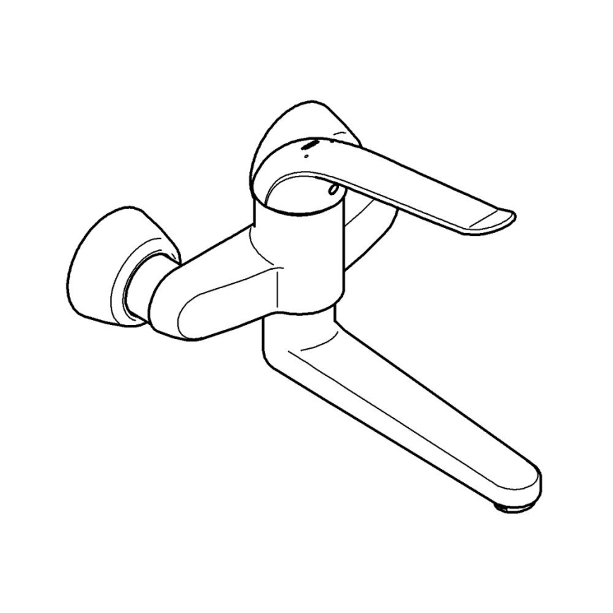 GROHE 32773000 - Waschtischarmatur EUROECO SPECIAL 257 mm, glänzender Chrom