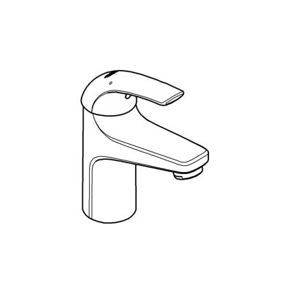 GROHE 32848000 - Waschtischarmatur BAUCURVE, glänzender Chrom