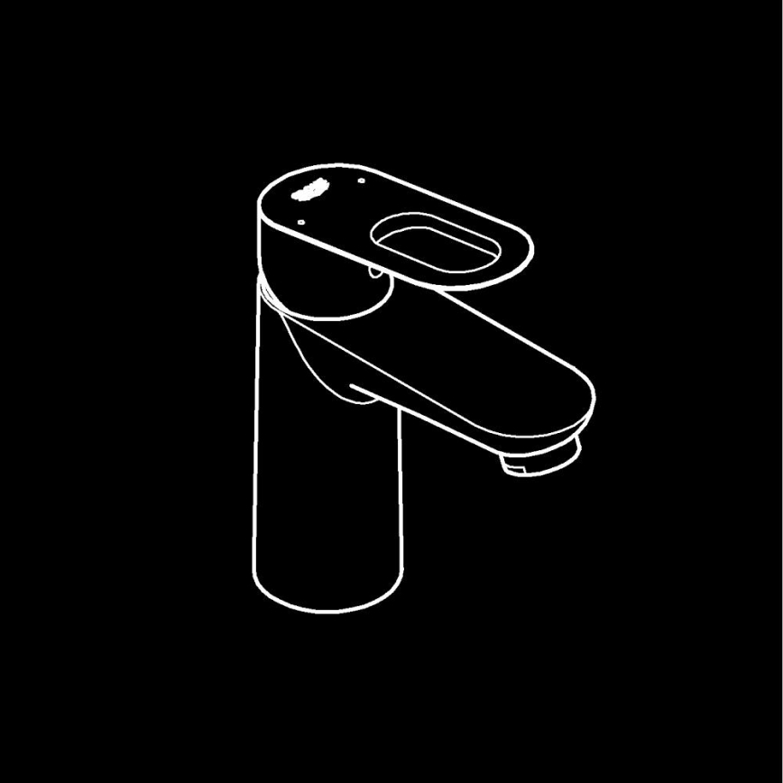 GROHE 32854000 - Mitigeur de lavabo BAULOOP, chrome brillant