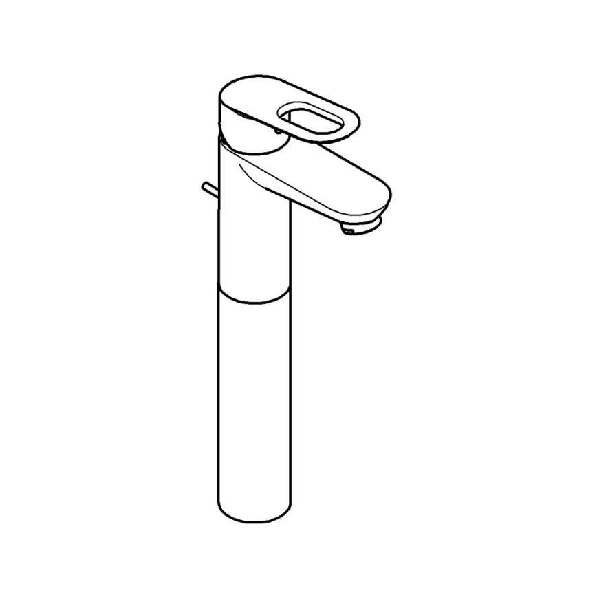 GROHE 32856000 - Mitigeur pour lavabo BAULOOP 12” chromé brillant