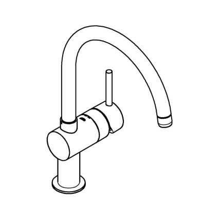 GROHE 32917KS0 - Mitigeur d'évier A DN 15 noir