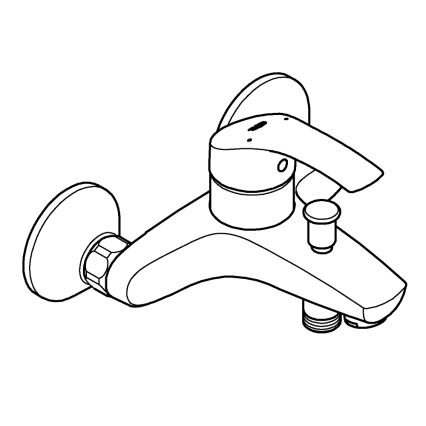 GROHE 33300002 - Miscelatore per vasca EUROSMART DN 15 cromo lucido