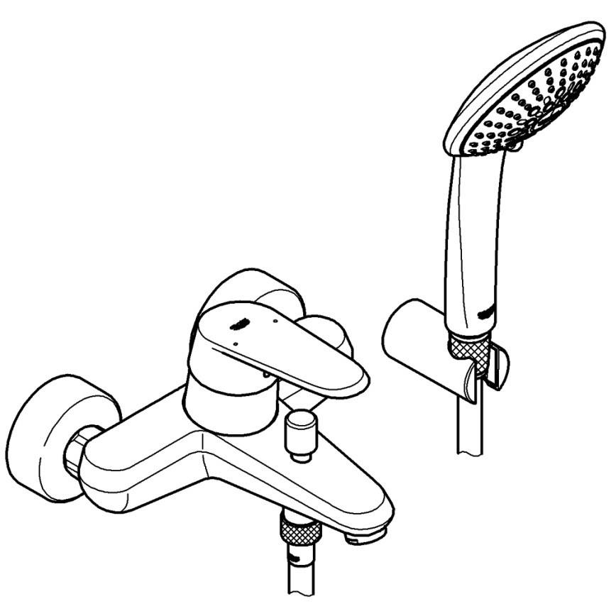 GROHE 33395002 - Miscelatore per vasca EURODISC COSMOPOLITAN cromo lucido