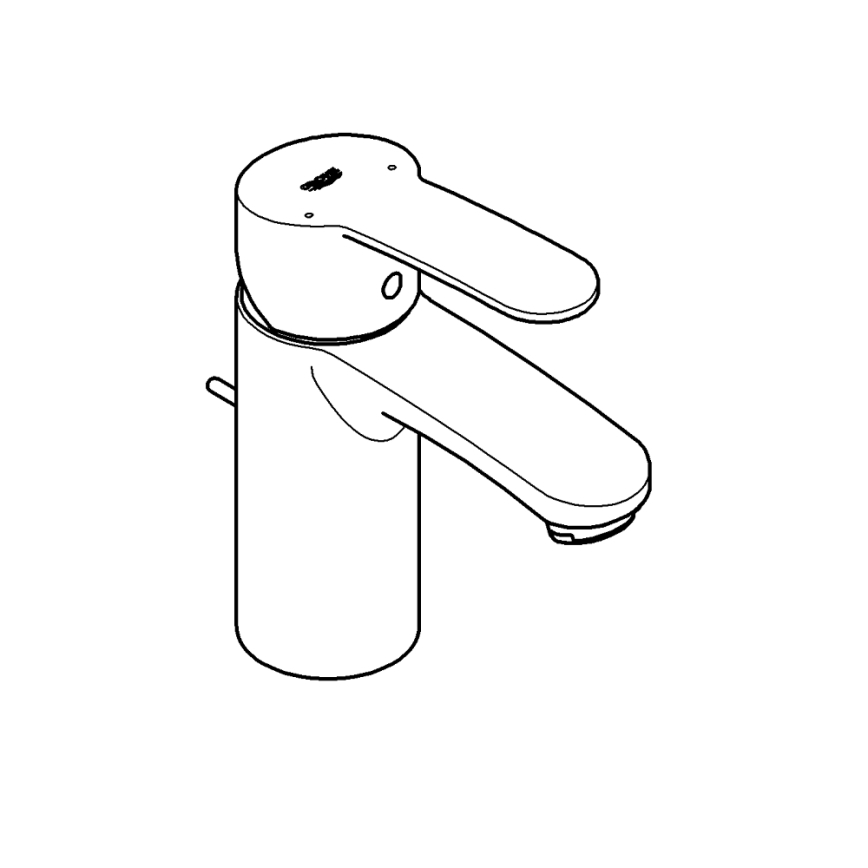 GROHE 3355220E - Miscelatore per lavabo EUROSTYLE COSMOPOLITAN, cromo lucido