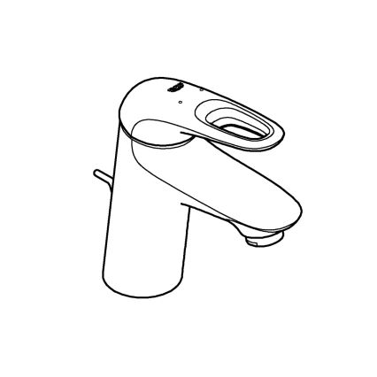 GROHE 33558LS3 - Waschtischarmatur EUROSTYLE, Größe S, weiß