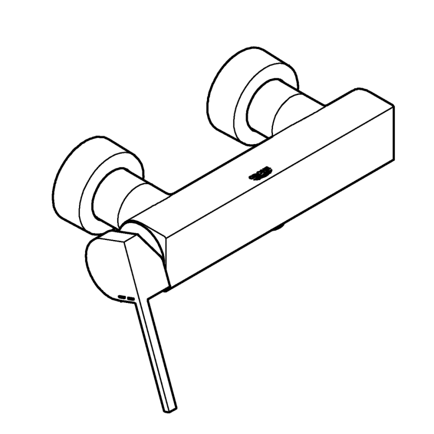 GROHE 33577003 - Mitigeur de douche PLUS DN 15, chromé brillant