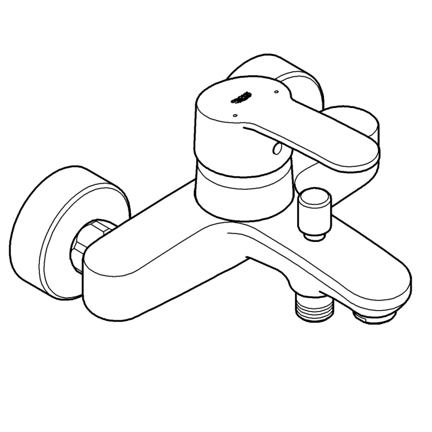 GROHE 33591002 - Miscelatore per vasca EUROSTYLE COSMOPOLITAN cromo lucido