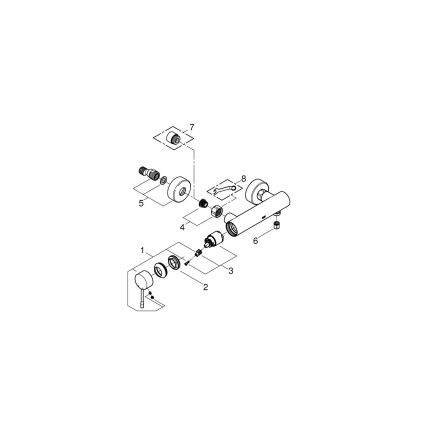 GROHE 33636001 - Miscelatore doccia ESSENCE, cromo lucido