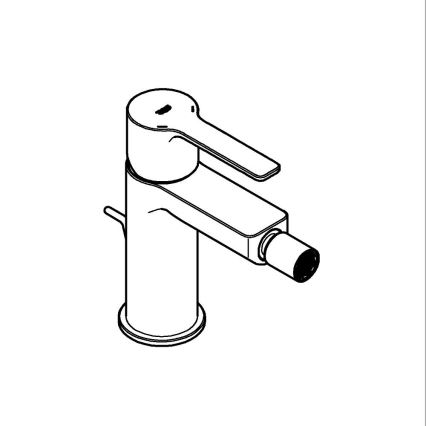 GROHE 33848AL1 - Miscelatore per bidet LINEARE taglia S grafite