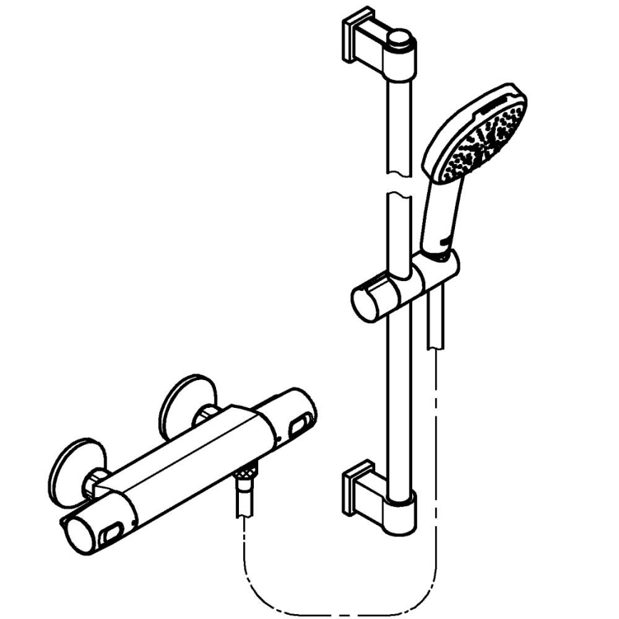 GROHE 34237003 - Miscelatore termostatico per doccia PRECISION TREND 150 mm cromato