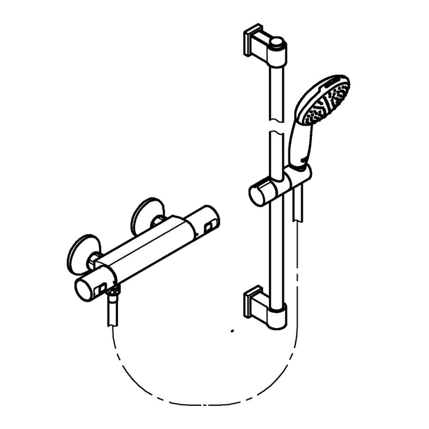 GROHE 34597001 - Miscelatore termostatico per doccia PRECISION START DN 15 cromato