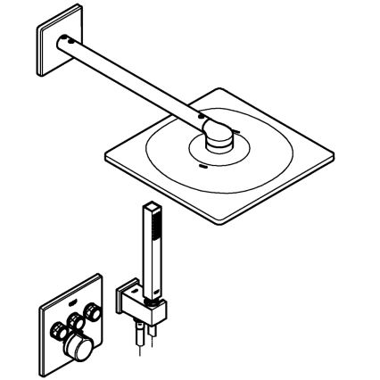 GROHE 34712000 - Duschset SMARTCONTROL 310 × 310 mm glänzender Chrom