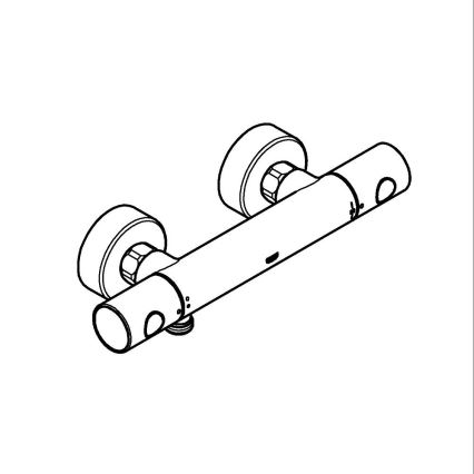 GROHE 34765000-Mitigeur thermostatique de douche GROHTHERM COSMOPOLITAN DN 15 chromé