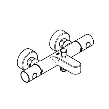 GROHE 34766000 - Miscelatore termostatico per vasca GROHTHERM 800 COSMOPOLITAN DN 15 cromo