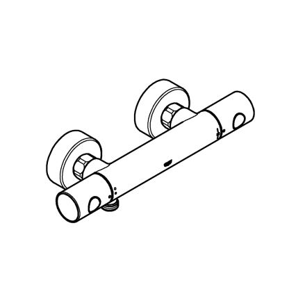 GROHE 34773000 - Mitigeur thermostatique de douche PRECISION GET DN 15, finition chrome brillant