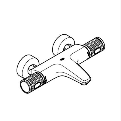 GROHE 34788000 - Mitigeur thermostatique pour baignoire PRECISION FEEL DN 15 chromé brillant