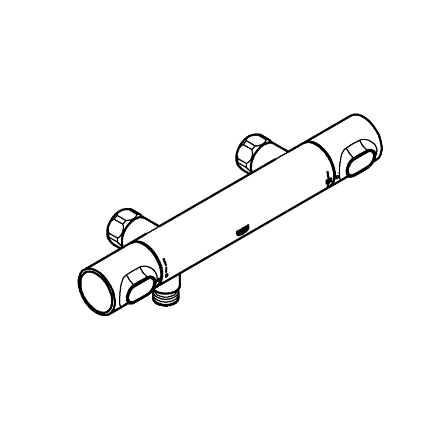 GROHE 34799000 - Miscelatore termostatico per doccia PRECISION FLOW DN 15 cromato