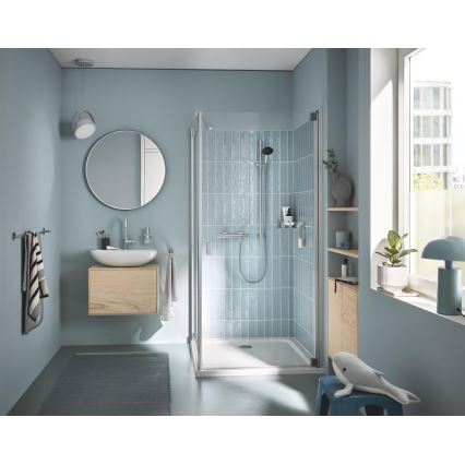 GROHE 34853001 - Mitigeur thermostatique de douche PRECISION FEEL + ensemble de douche 90 cm chrome