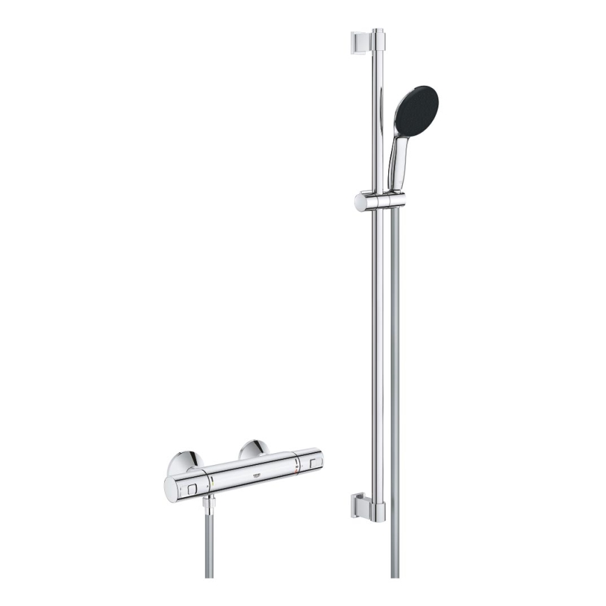 GROHE 34854001 - Mitigeur thermostatique de douche PRECISION START 900 mm chromé