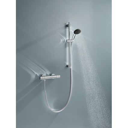 GROHE 34856000 - Duschset mit Thermostatarmatur PRECISION GET 600 mm glänzender Chrom