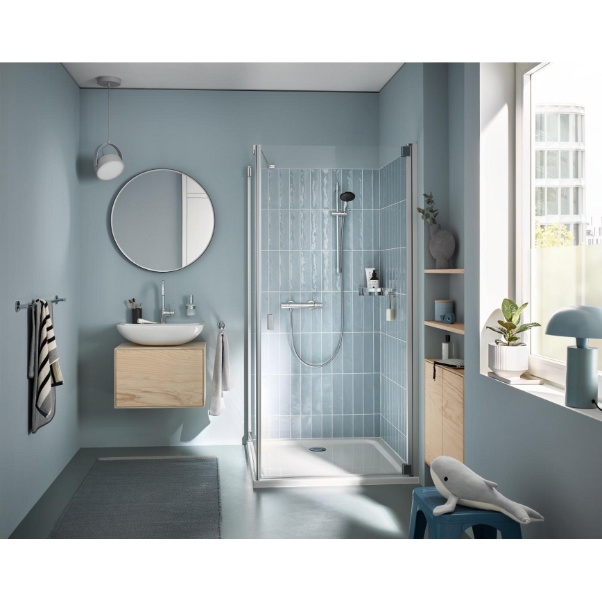 GROHE 34856000 - Set doccia PRECISION GET con miscelatore termostatico, 600 mm, cromo lucido