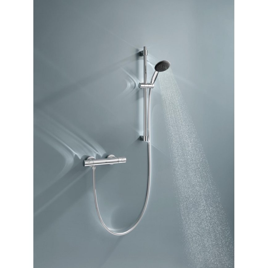 GROHE 34856000 - Set doccia PRECISION GET con miscelatore termostatico, 600 mm, cromo lucido
