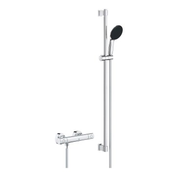 GROHE 34857000 - Kit doccia con miscelatore termostatico PRECISION GET 12” cromo lucido