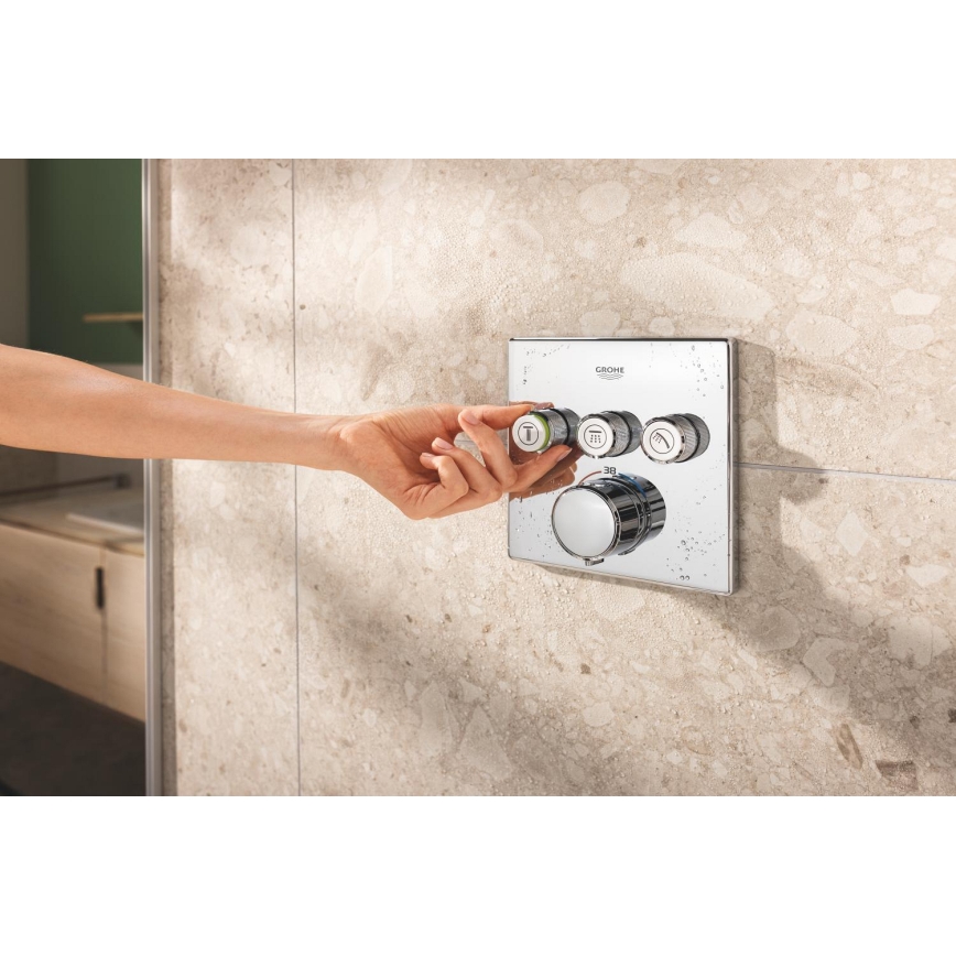 GROHE 34875000 - Système de douche PRECISION SMARTCONTROL 310 mm, chrome brillant
