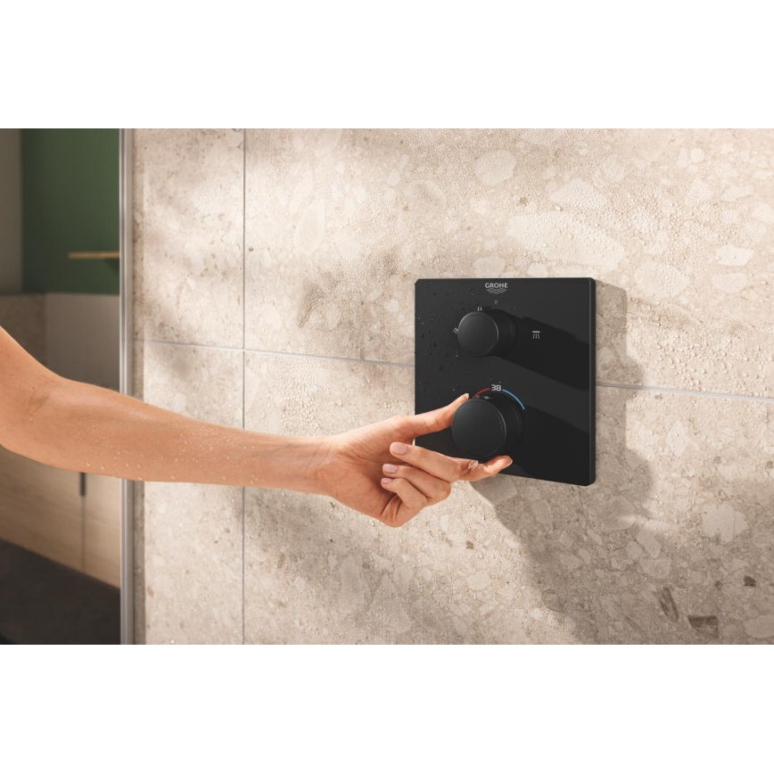 GROHE 348822430 - Duschset PRECISION 250 × 250 mm schwarz