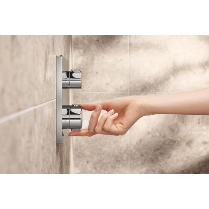 GROHE 348822430 - Ensemble de douche PRECISION 250 × 250 mm noir