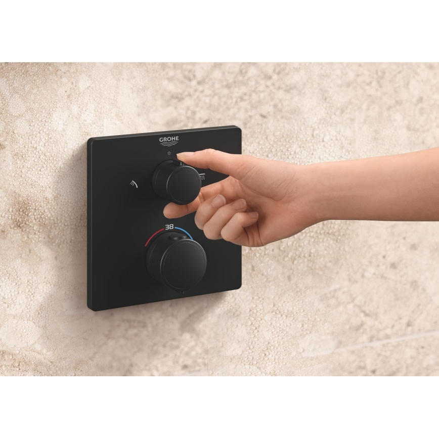 GROHE 348822430 - Set doccia PRECISION 250 × 250 mm nero