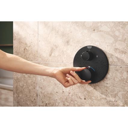 GROHE 348832430 - Ensemble de douche VITALIO START 250 mm noir