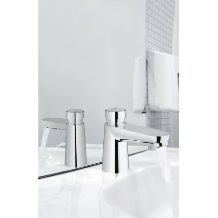GROHE 36265000-Robinet auto-fermable sur colonnette EUROECO COSMOPOLITAN T DN 15 chromé