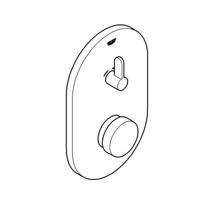 GROHE 36321000 - Miscelatore doccia a chiusura automatica EUROSMART COSMOPOLITAN T, cromato