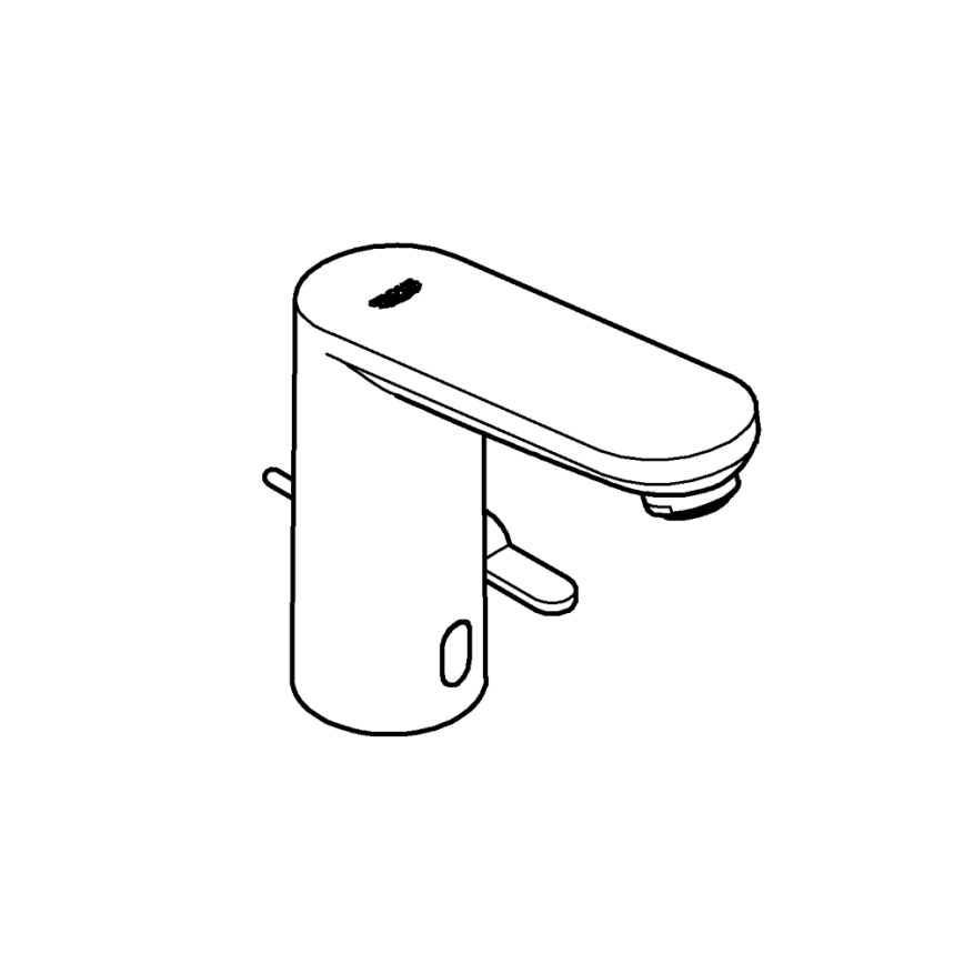 GROHE 36331001 - Mitigeur pour lavabo EUROECO 1 14” chrome brillant